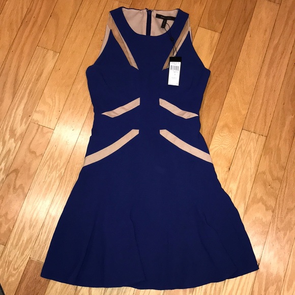 BCBGMazAzria Solie Tulle-Insert Cutout Dress - Picture 2 of 6
